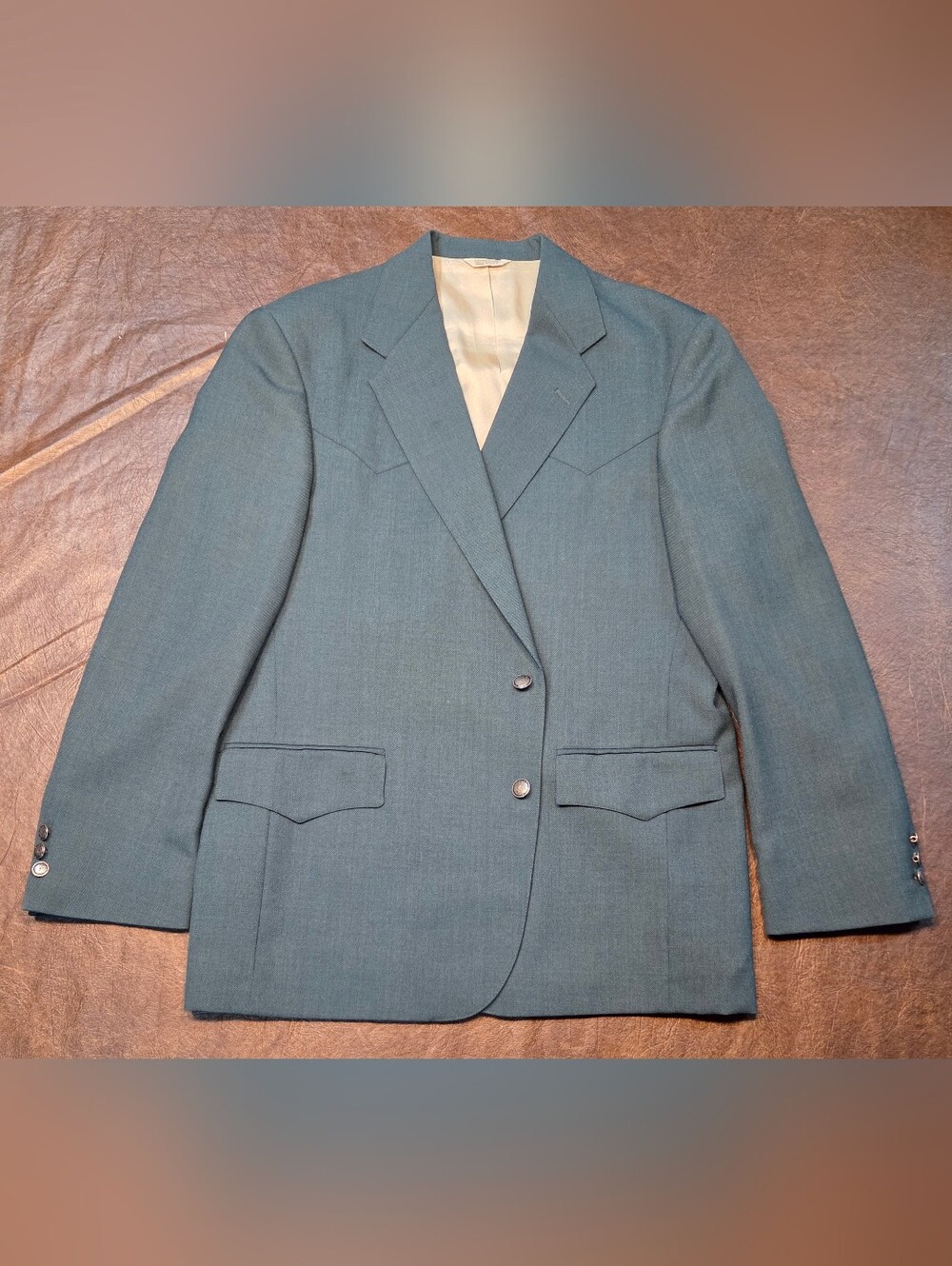 Vintage Western Sport Coat. No Size Tag, No Brand Tag.